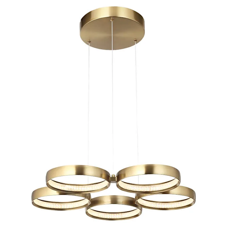 Cougar Lighting Olympus 5 Light Pendant Gold
