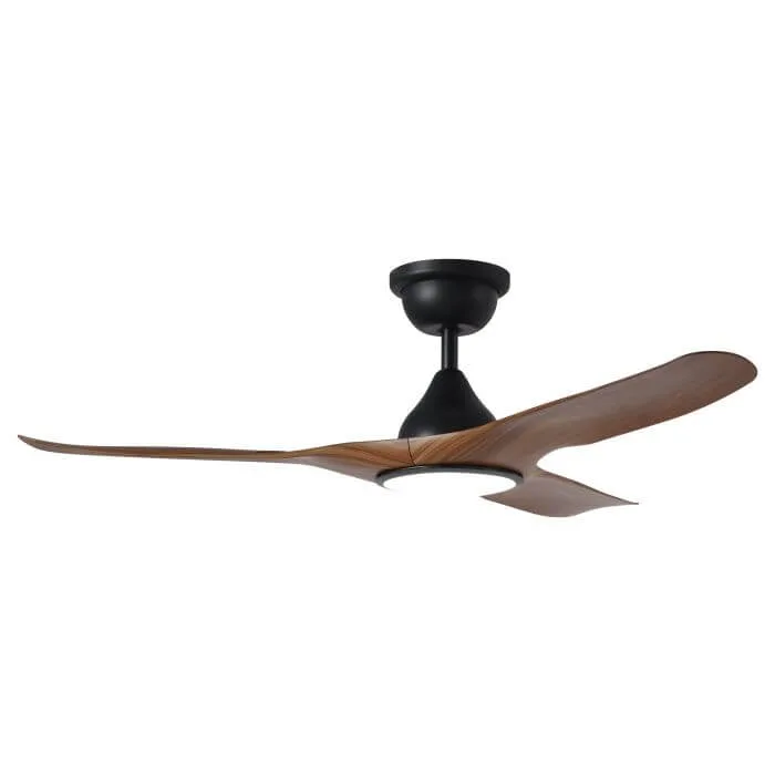 Eglo Tahiti 52" With Light Black/New Teak