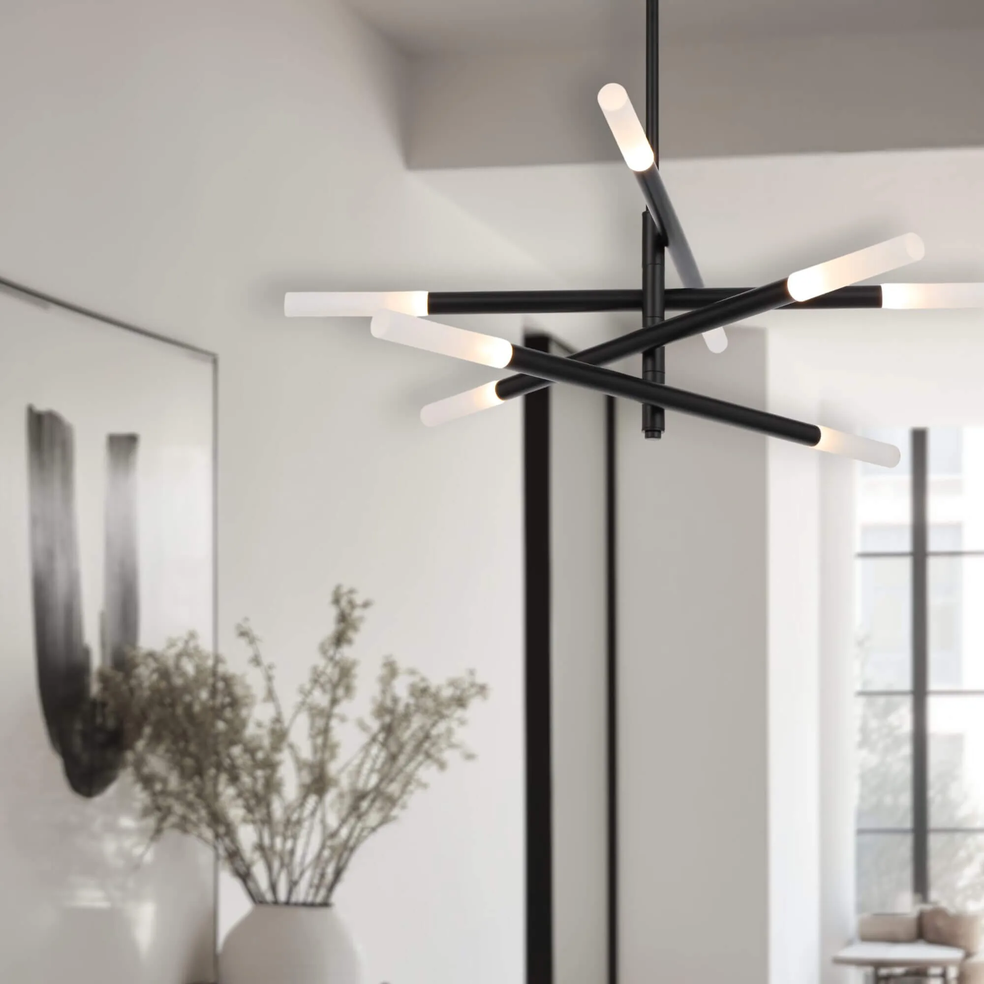 Telbix Pinta 8 Black Pendant Light PINTA PE08-BK