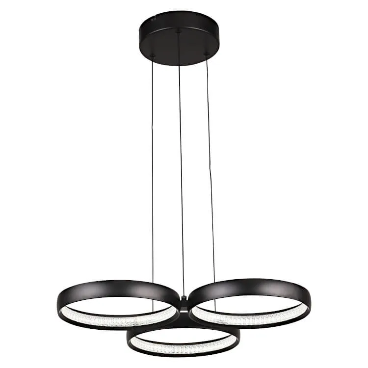 Cougar Lighting Olympus 3 Light Pendant Black
