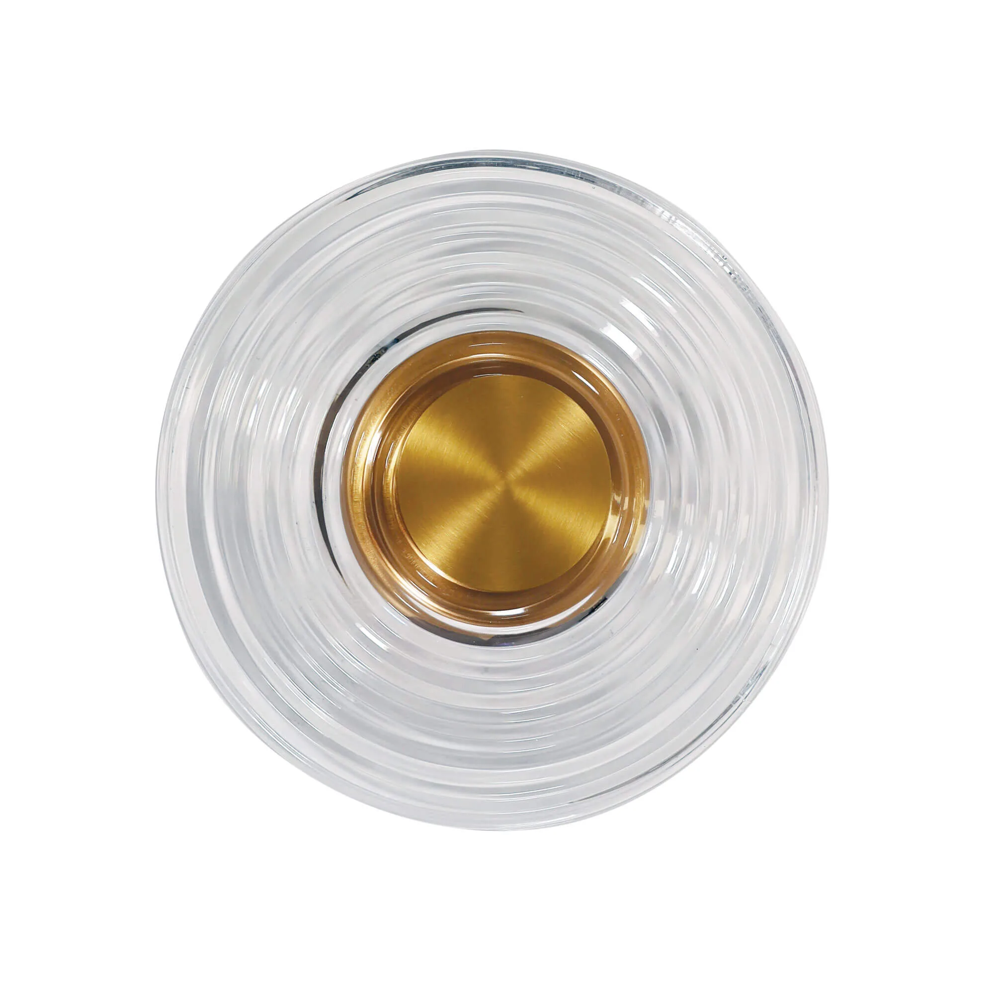 ORIEL CINCIN WALL LIGHT CLEAR/SATIN BRASS