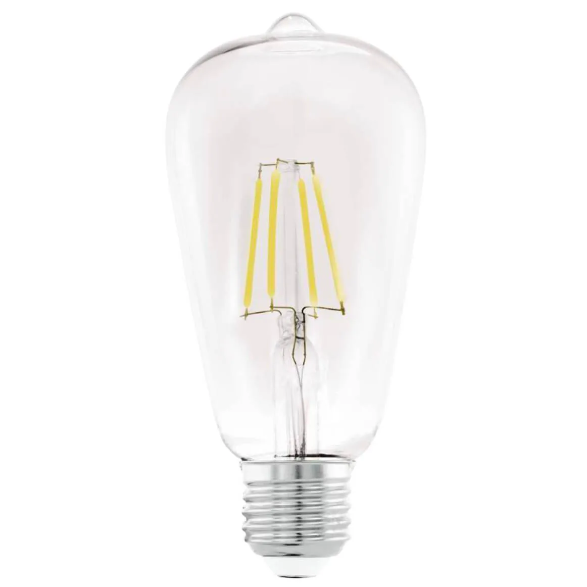Eglo 7W ST64 E27 Clear Glass LED Pear