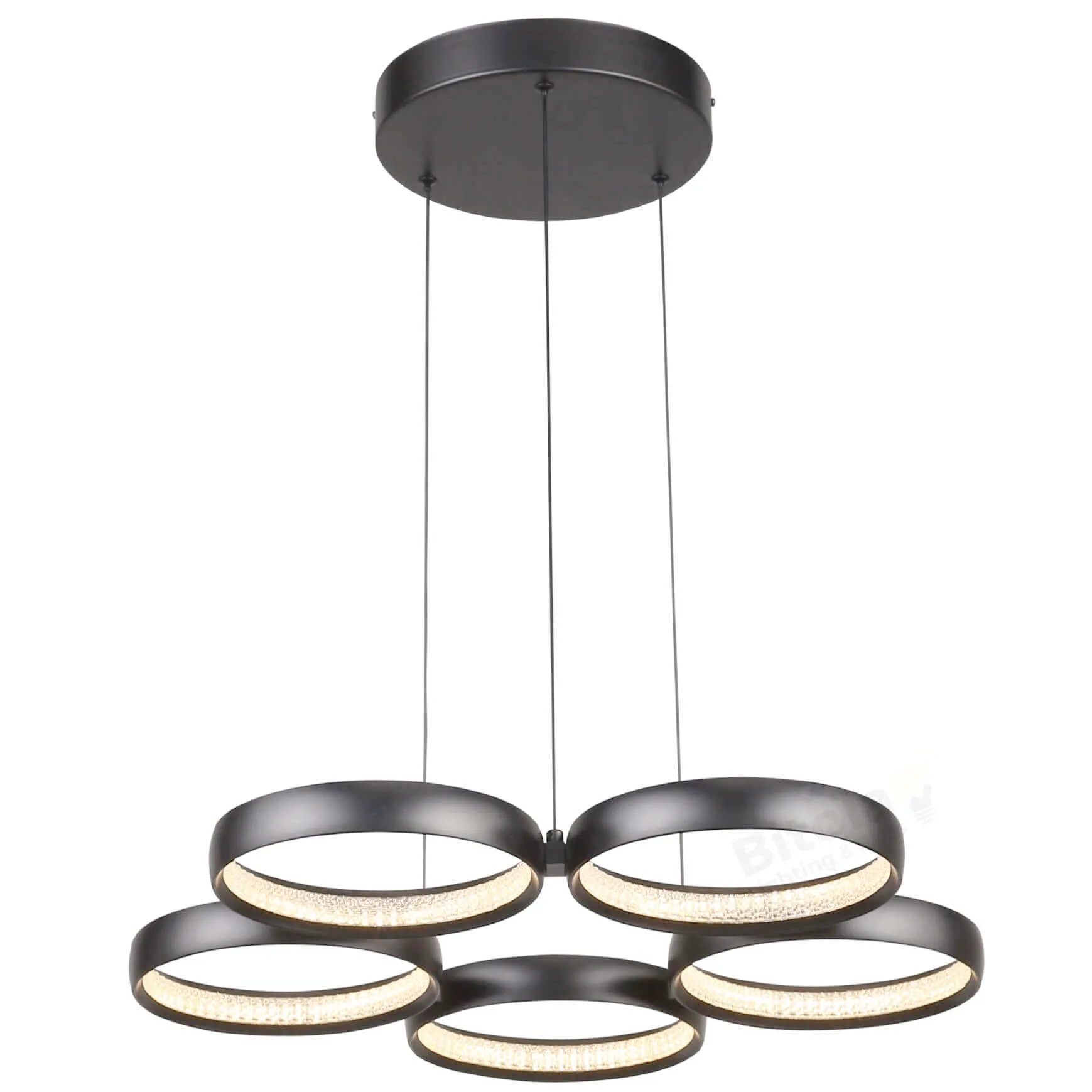 Cougar Lighting Olympus 5 Light Pendant Black
