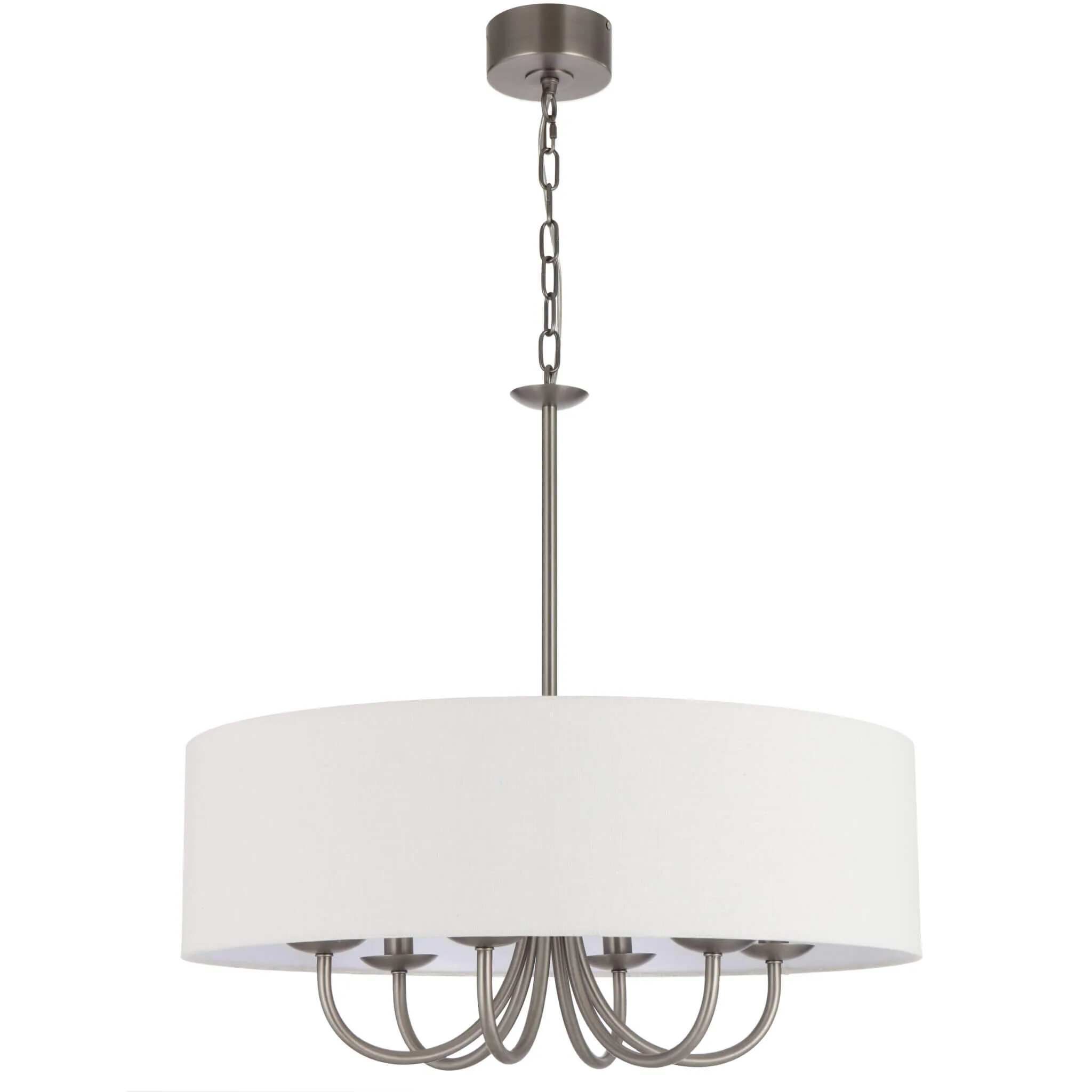 TELBIX SHIRON 6LT PENDANT DARK NICKEL MATT/ IVORY LINEN