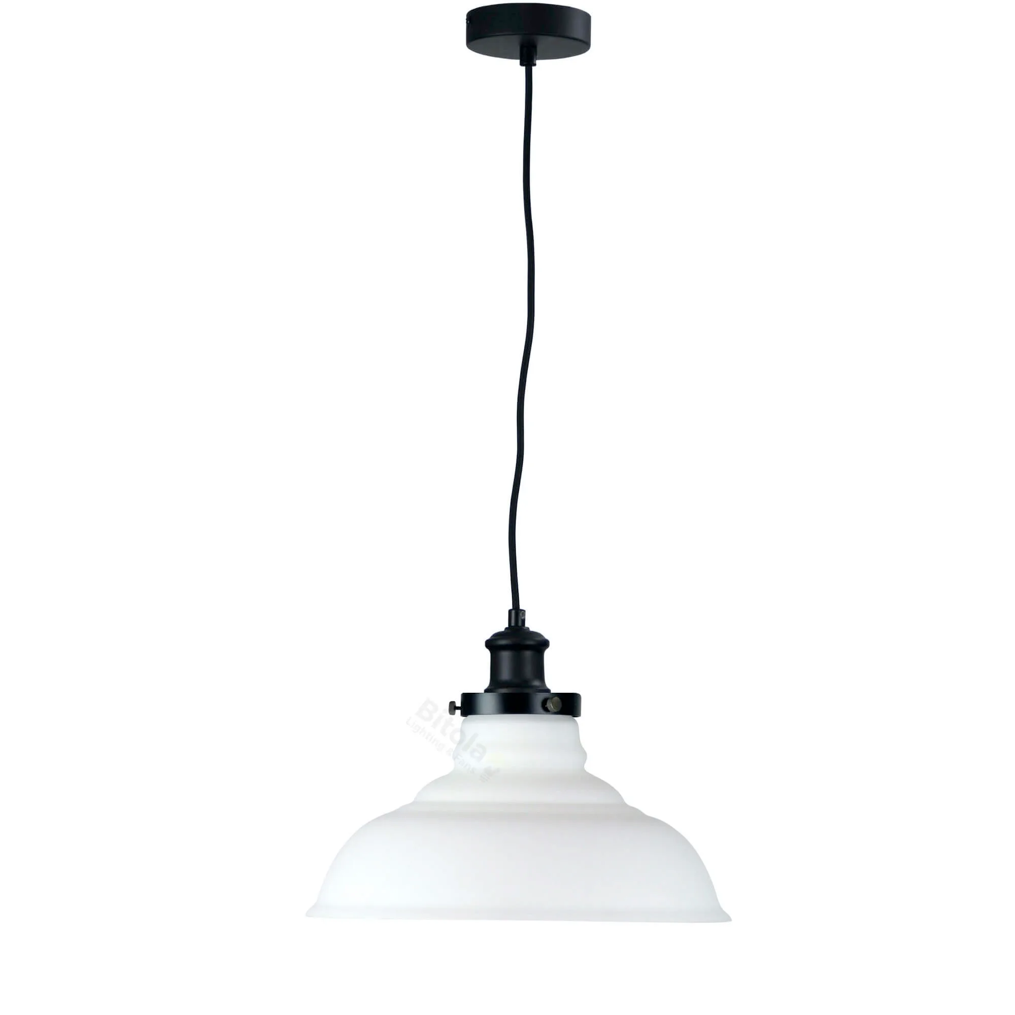 Oriel Toledo Pendant Light - Opal Glass