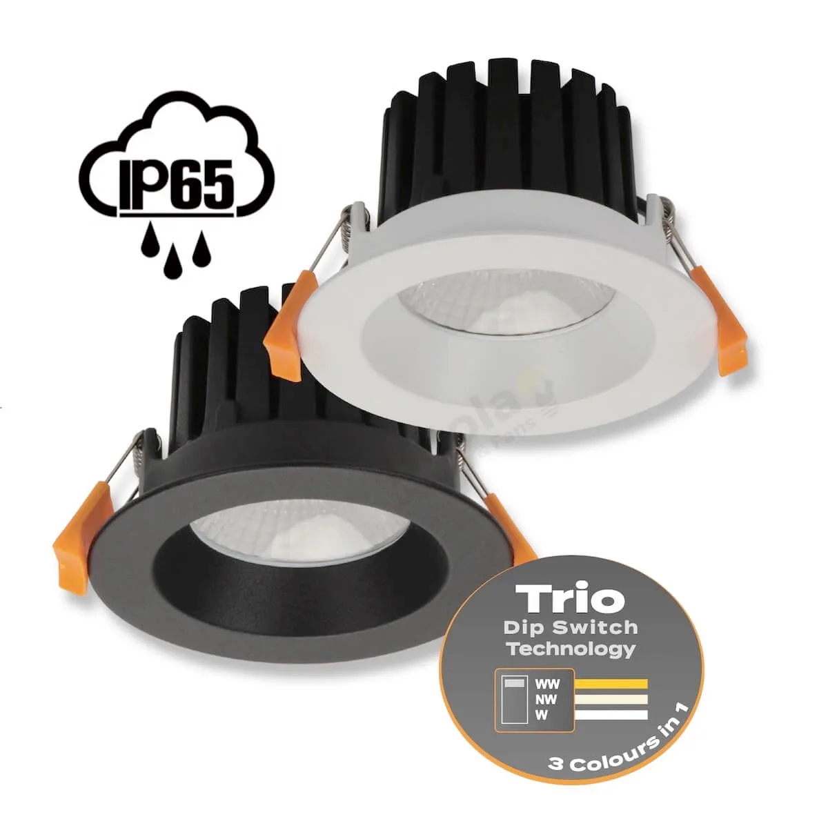 Domus Aqua Trio Low Glare Deep Recessed 13w Downlight – IP65 Rated