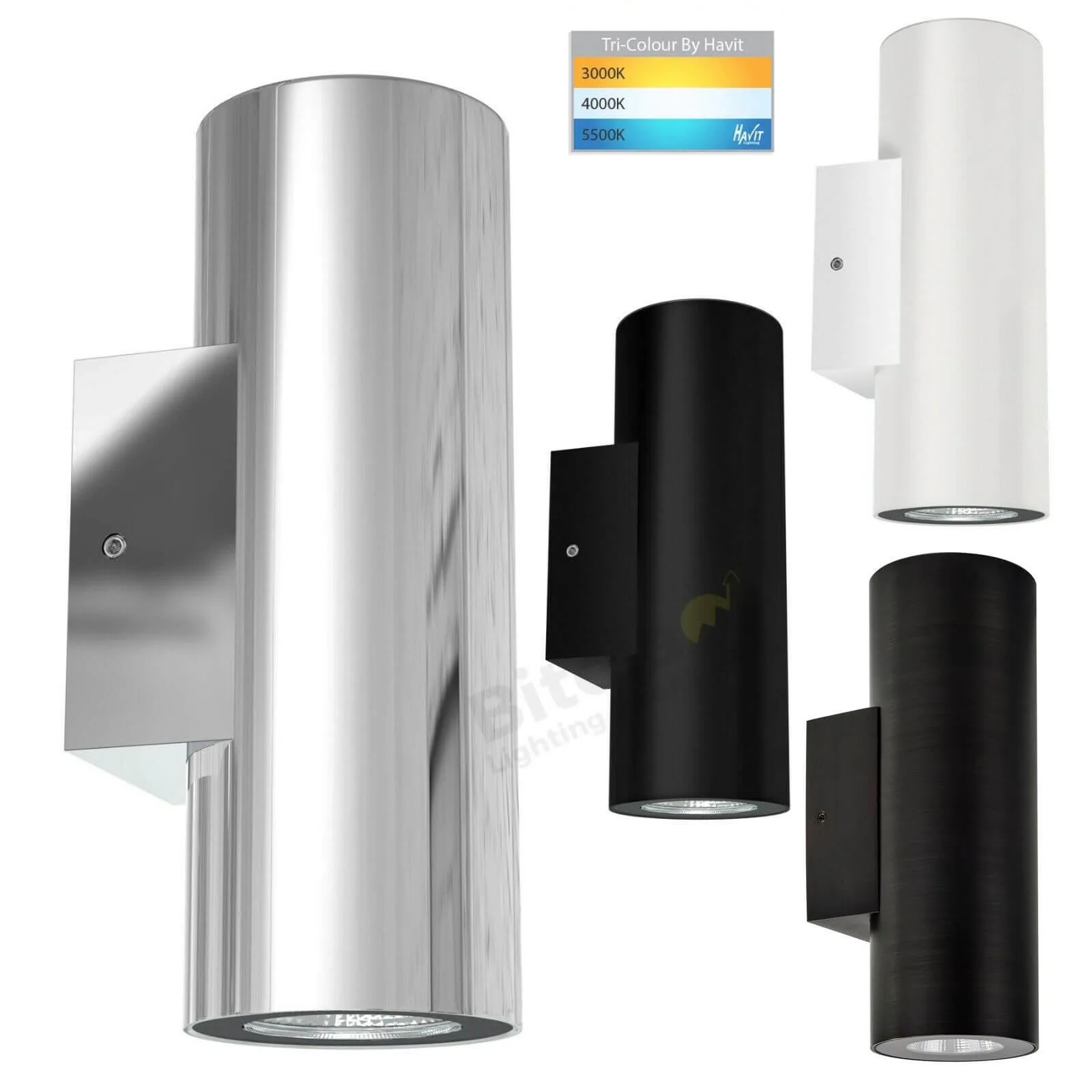 Havit Aries HV3626T Tri-Colour 12w LED Up and Down Outdoor Wall Pillar Lights