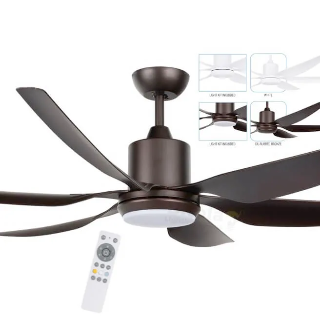 Brilliant Aviator II 66" ABS Large DC Ceiling Fan with CCT LED Light and Remote
