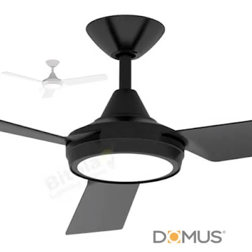 Domus Axis 48" 3 Blade DC Ceiling Fan with LED Light & Remote - Full ABS Polymer