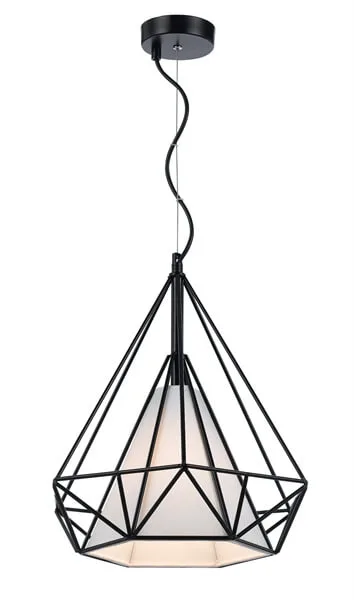 Telbix Artis 35 Black Wire Frame Pendant