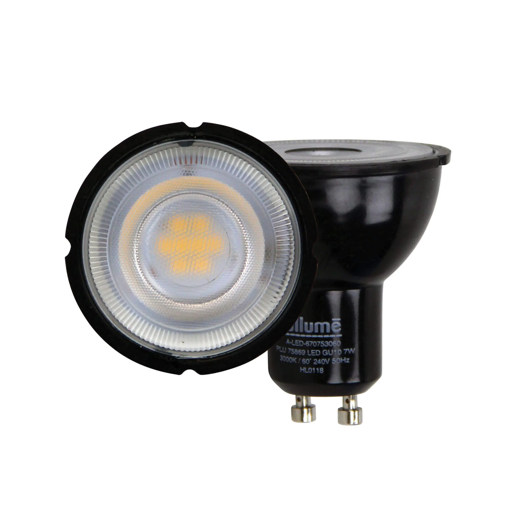 Allume 7w GU10 240v Black Globe - 4000K