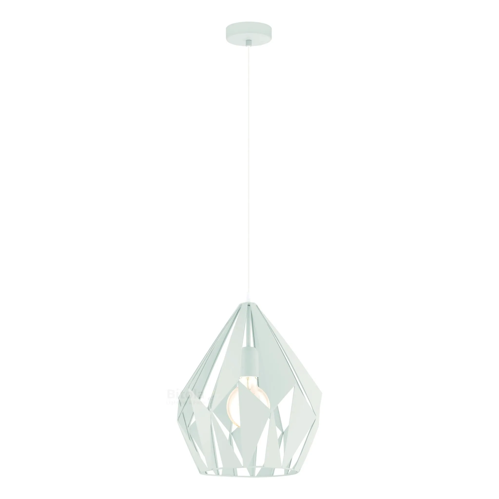 Eglo Carlton-P Pastel Light Green 310mm Ceiling Pendant Light