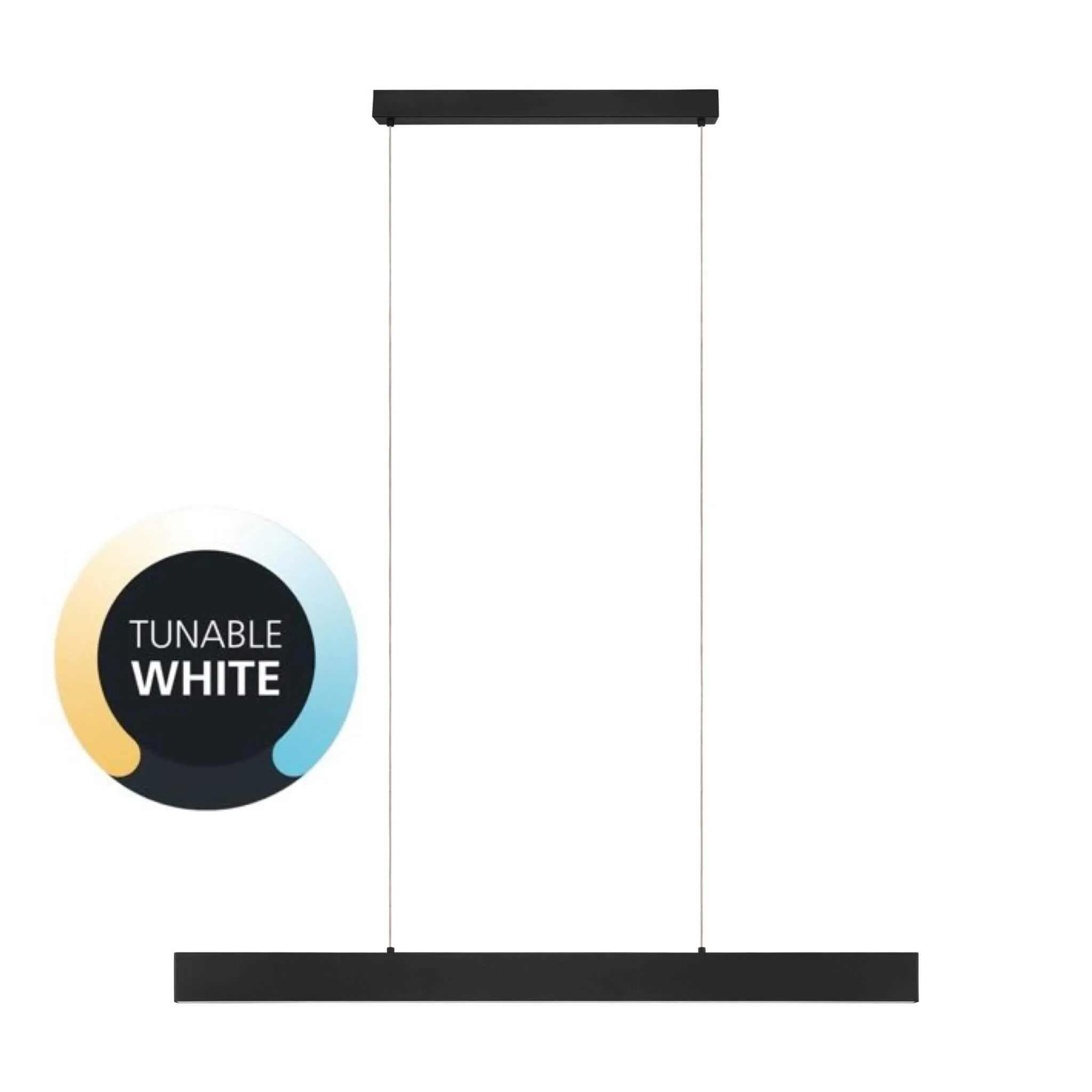 Eglo Climene 2 Tri-Colour 29w LED Linear Up Down Pendant Light - 118cm