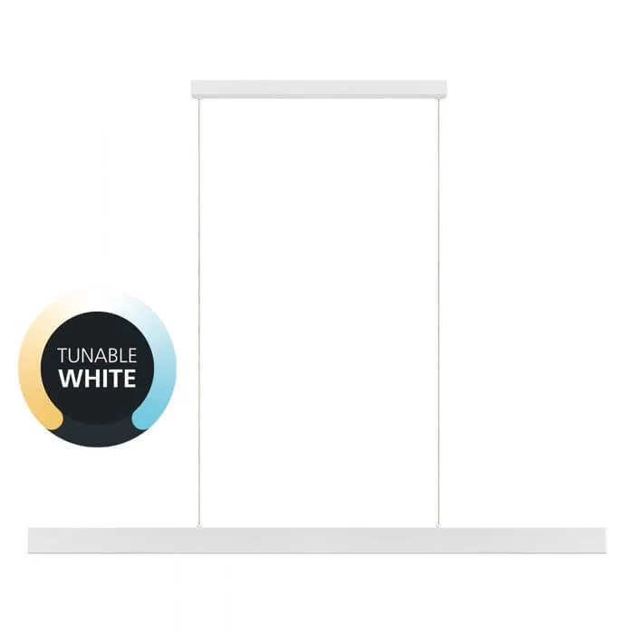 Eglo Climene 2 Tri-Colour 38w LED Linear Up Down Pendant Light - 180cm