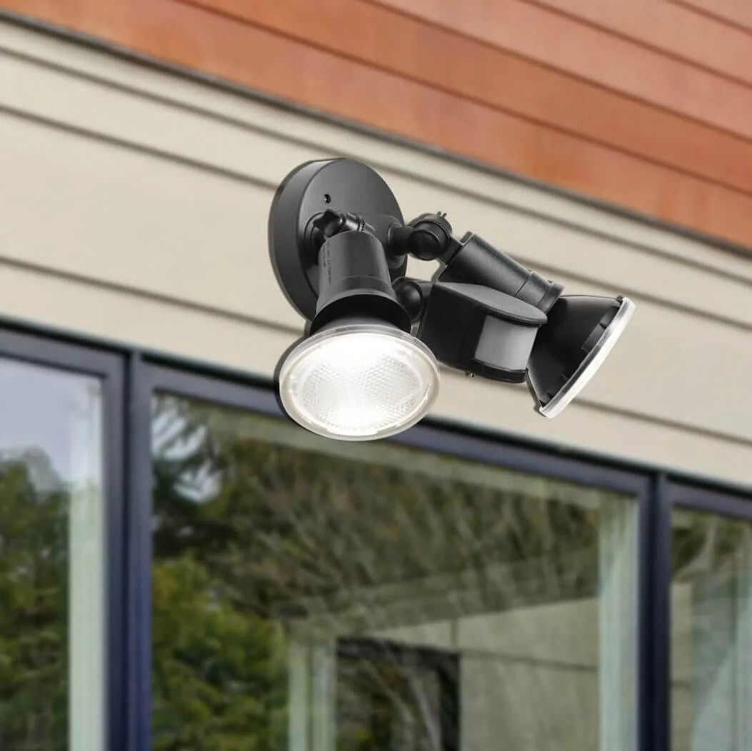 Telbix Comet 20w LED Twin Spot Flood Light with Motion Security Sensor