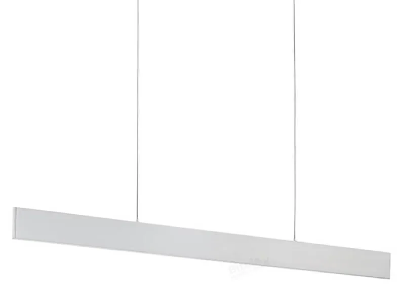Eglo Climene Brushed Aluminium 240cm 48w LED Linear Up Down Pendant Light