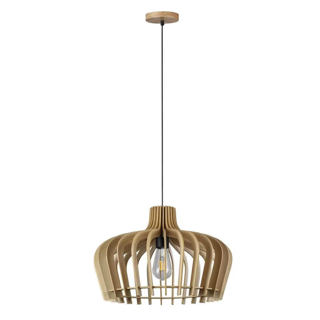 Domus Sands Natural Timber Plywood Ceiling Pendant Light