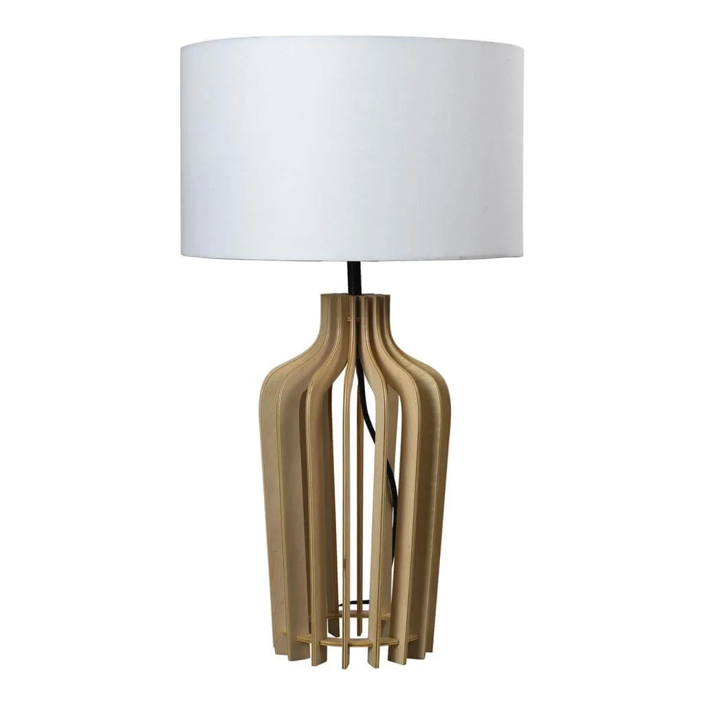 Domus Sands Natural Timber Plywood Table Lamp