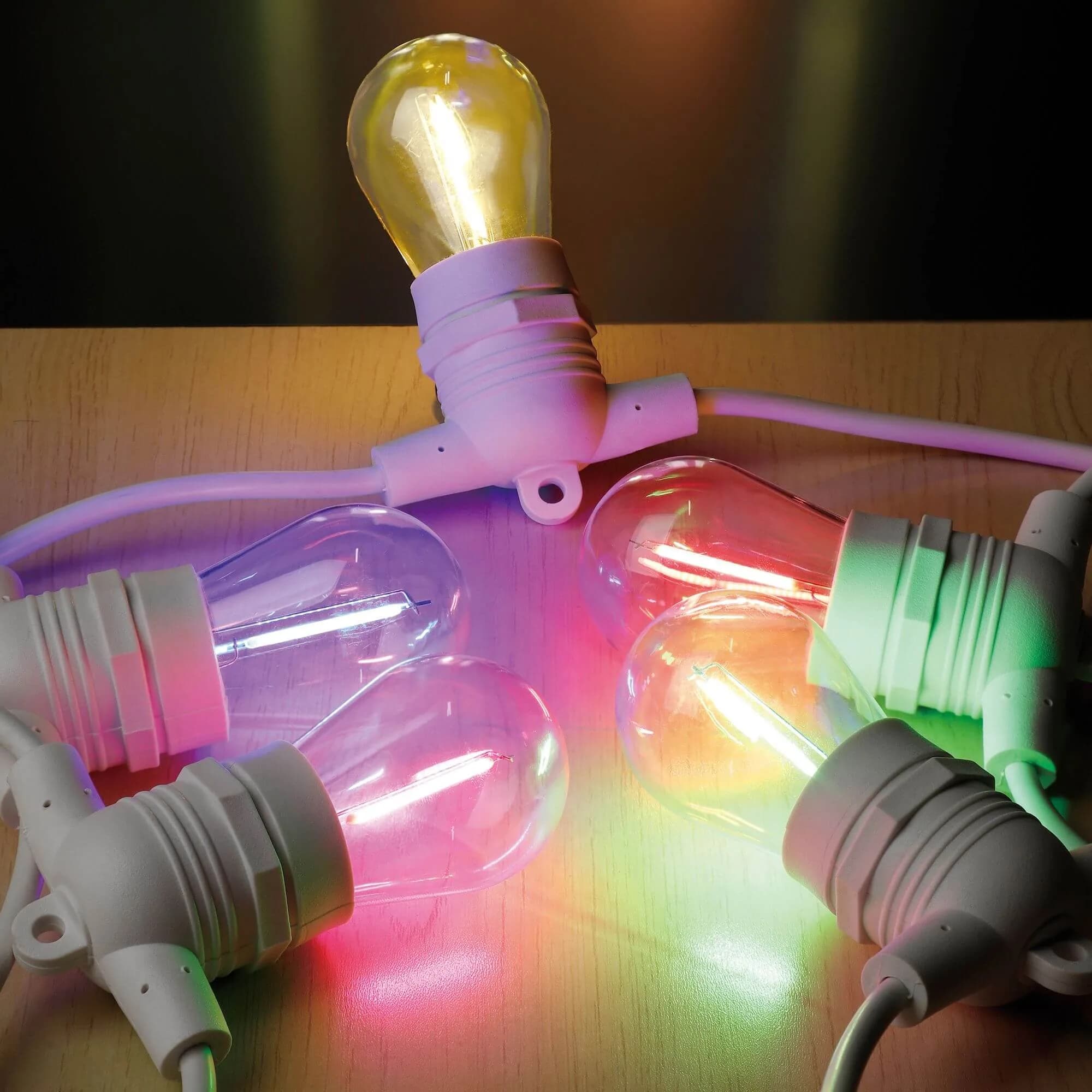 Eglo Festoon-1 Kit 10xE27 12V Multicolour White Fixed