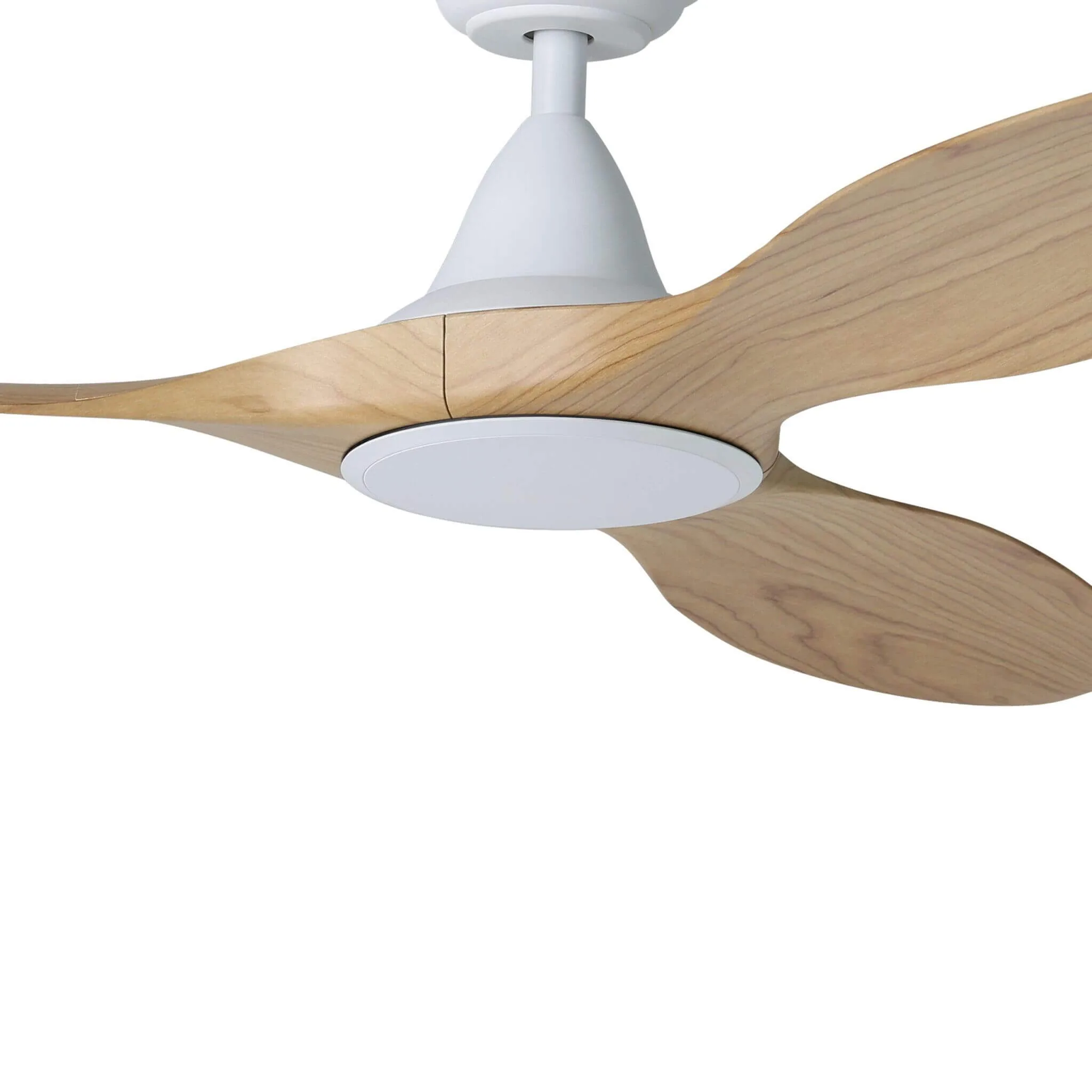 Eglo Noosa 60" 150cm DC Fan White & Blackbutt.