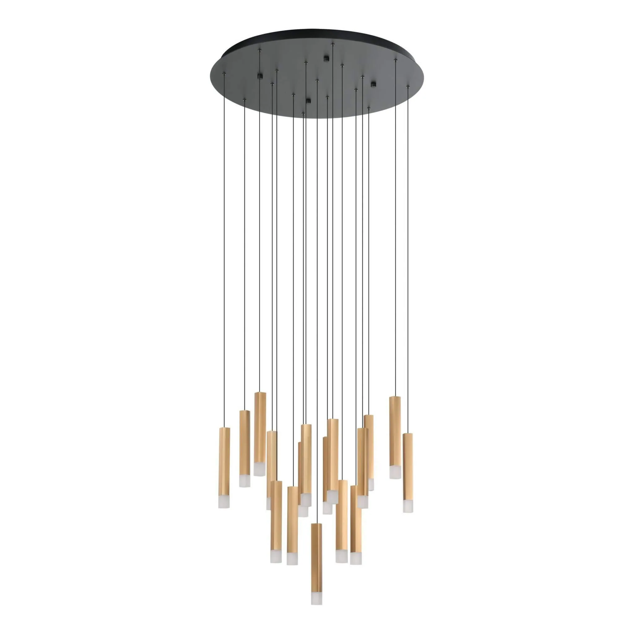 Eglo Estanerios 17 Light LED Cluster Ceiling Pendant in Brown Gold