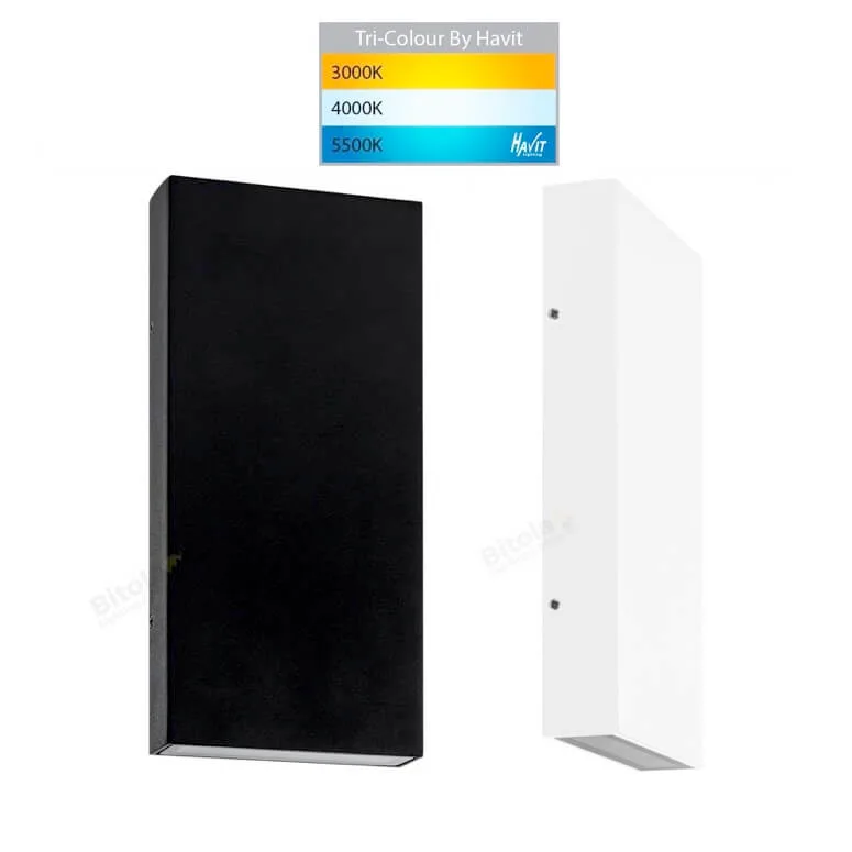 Havit Essil 12w LED Tri-Colour Rectangular Up and Down Wall Lights HV3649T