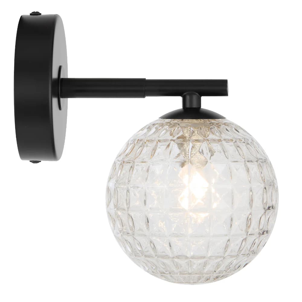 Telbix Felton 1 Light Wall Light Black