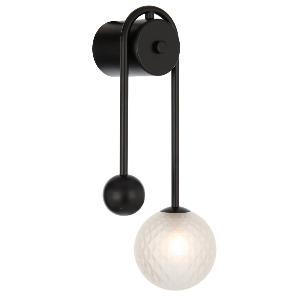 Telbix Felton Arm Wall Light Black