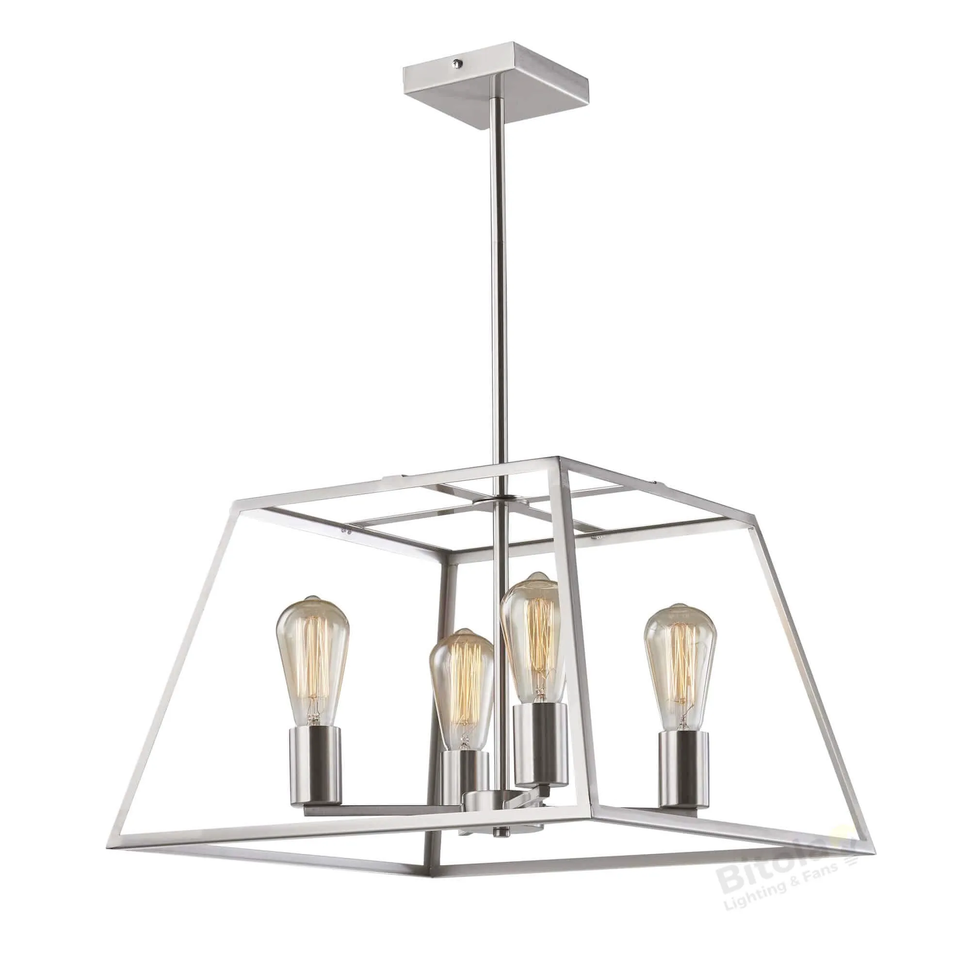 Oriel Southport 48cm 4 Light Ceiling Pendant No Glass