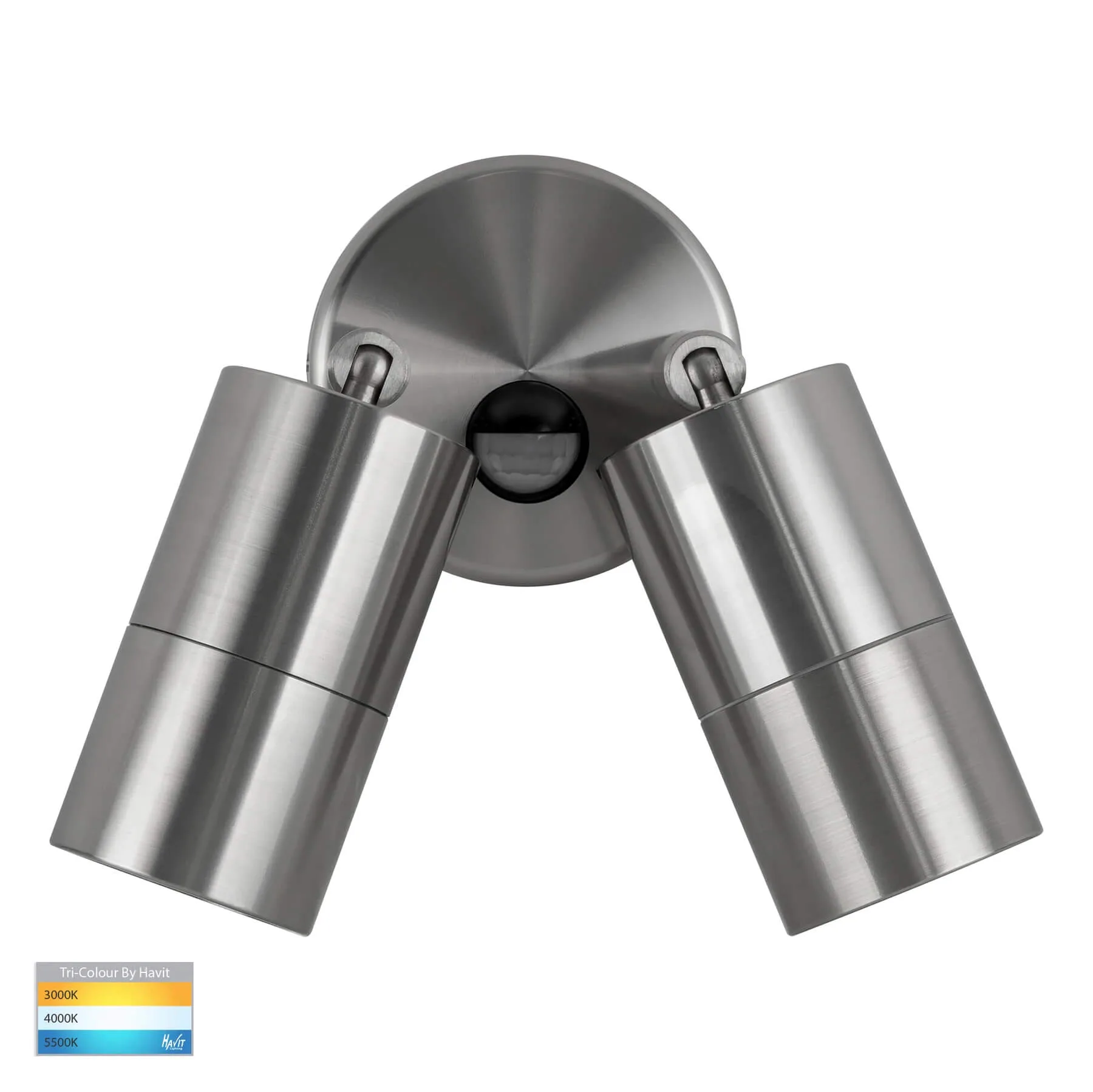 Havit Tivah HV1306T-PIR 316 Stainless Steel Double Adjustable 2 x 12w LED Spot Light with Sensor