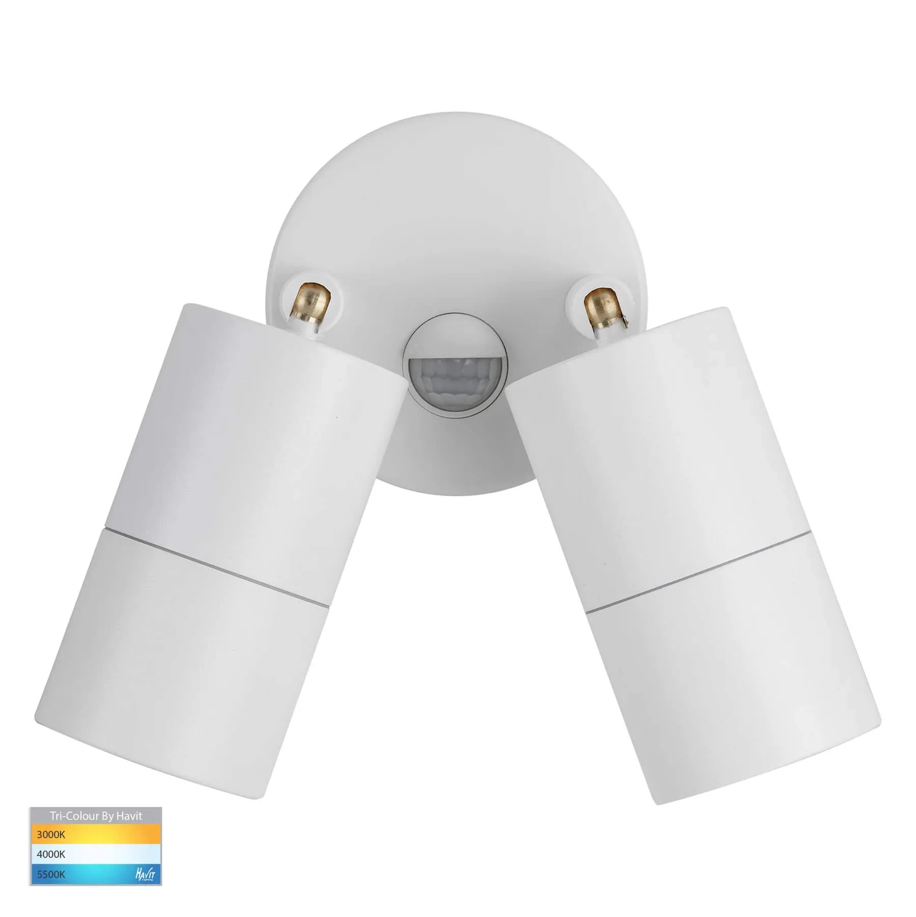 Havit Tivah HV1336T-PIR White Double Adjustable 2 x 12w LED Spot Light with Sensor
