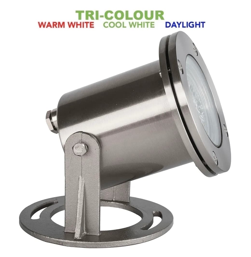 Havit Onder HV1491T IP68 Tri-Colour 5w LED Submersible 12v Pond Light