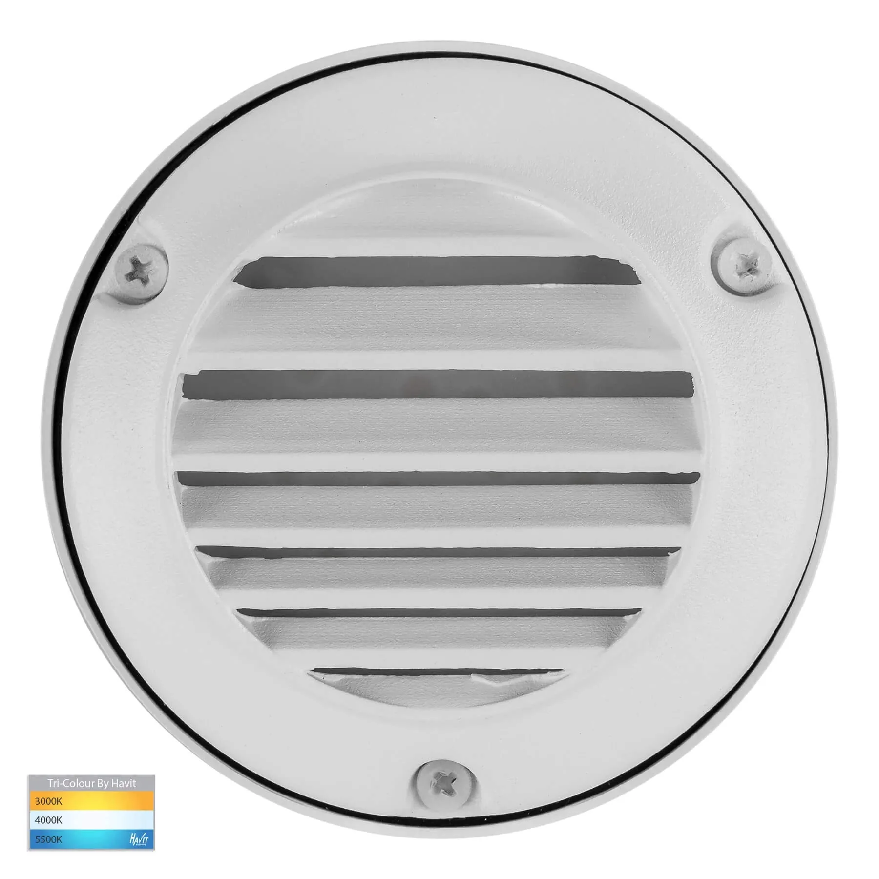 Havit PINTA HV2925T-WHT-12V White Tri-Colour 2.3w LED Louvered Grill Step / Wall Light