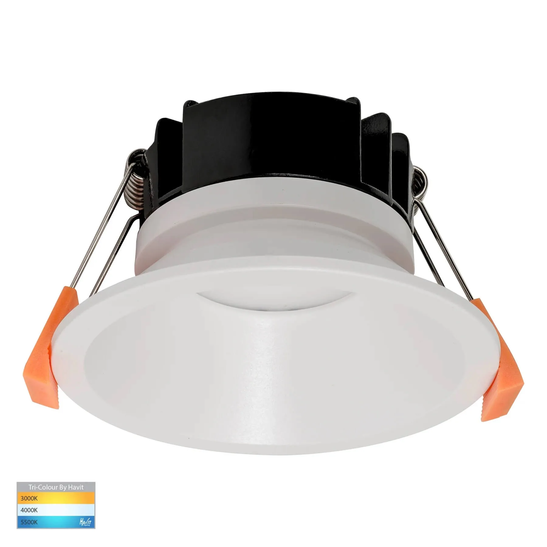 Havit Gleam White HV5528T-WHT Tri-Colour 9w LED Downlight - 90mm Cutout
