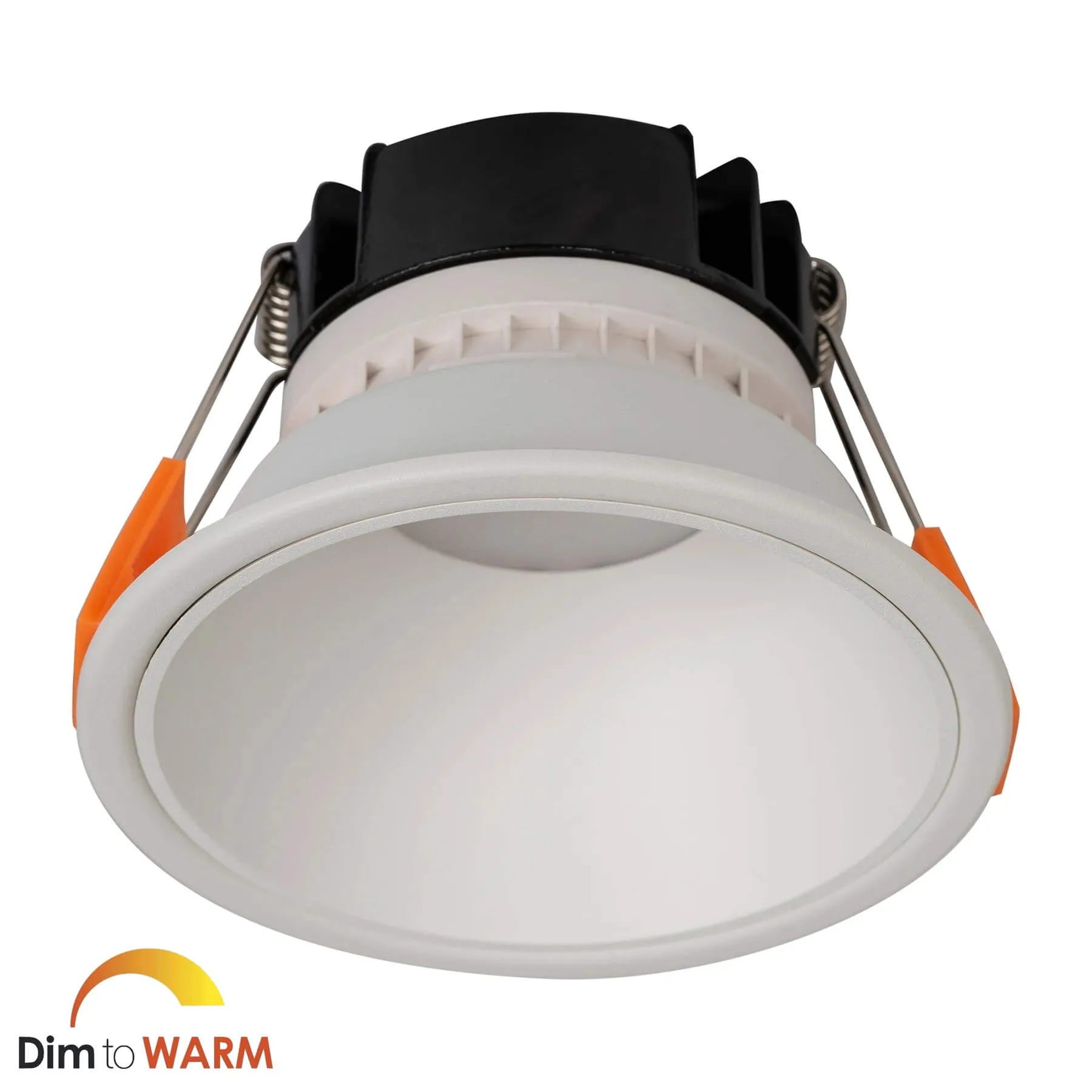 Havit Gleam HV5528D2W-WW White with White Insert Dim-To-Warm 9w LED Downlight - 90mm Cutout