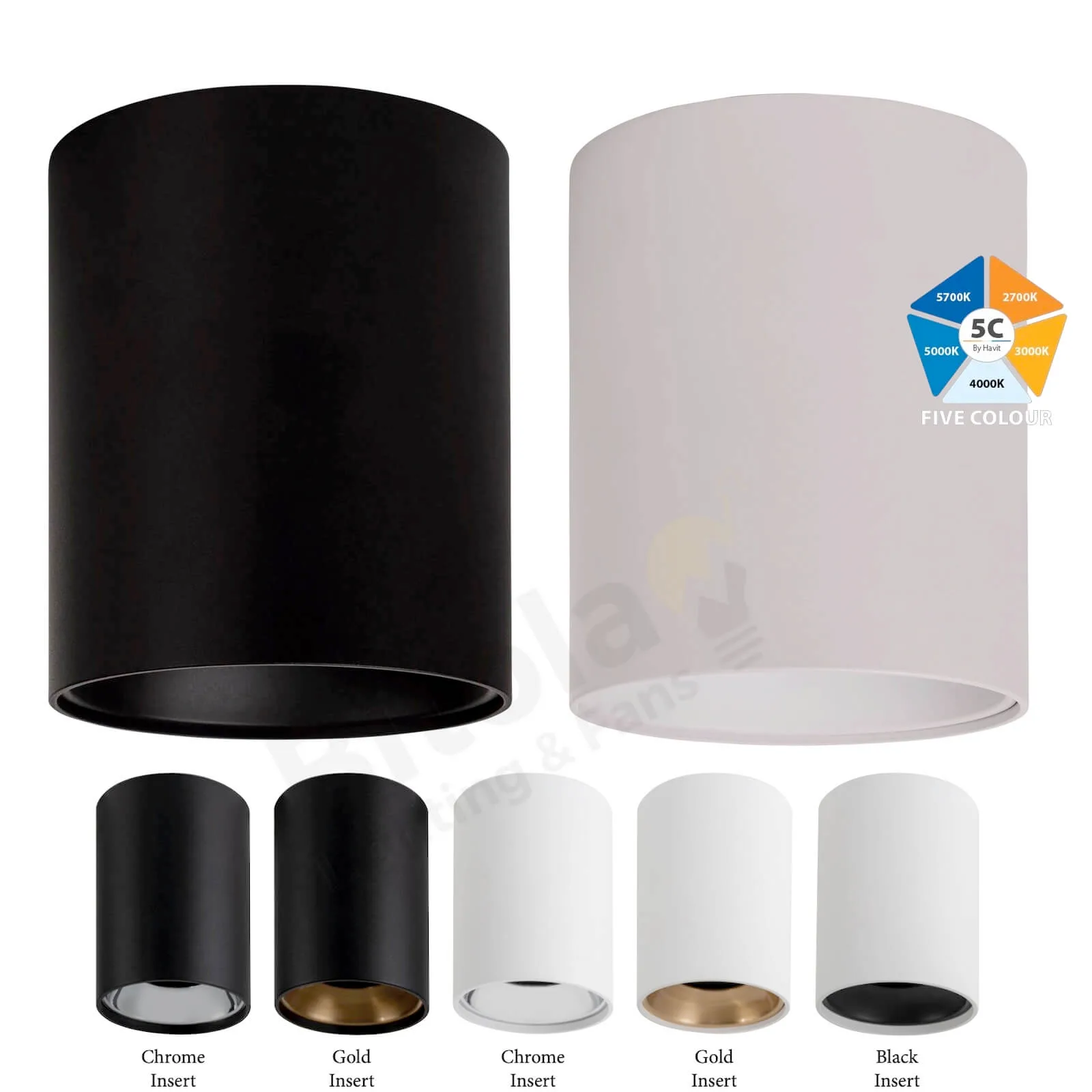 Havit Nella HV5844S 24w LED Surface Mounted Downlight with Changeable Insert