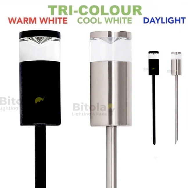 Havit Highlite HV1489T Aluminium Tri-Colour 5w LED Garden Spike Lights