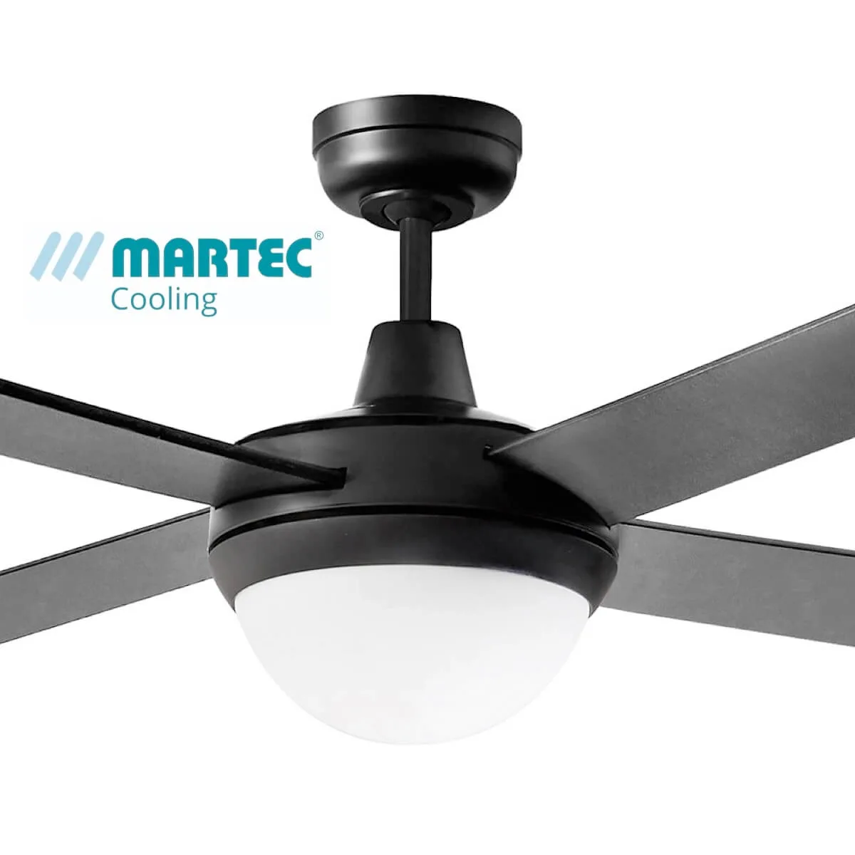Martec Jewel Lifestyle 52" Ceiling Fan with Light - Black