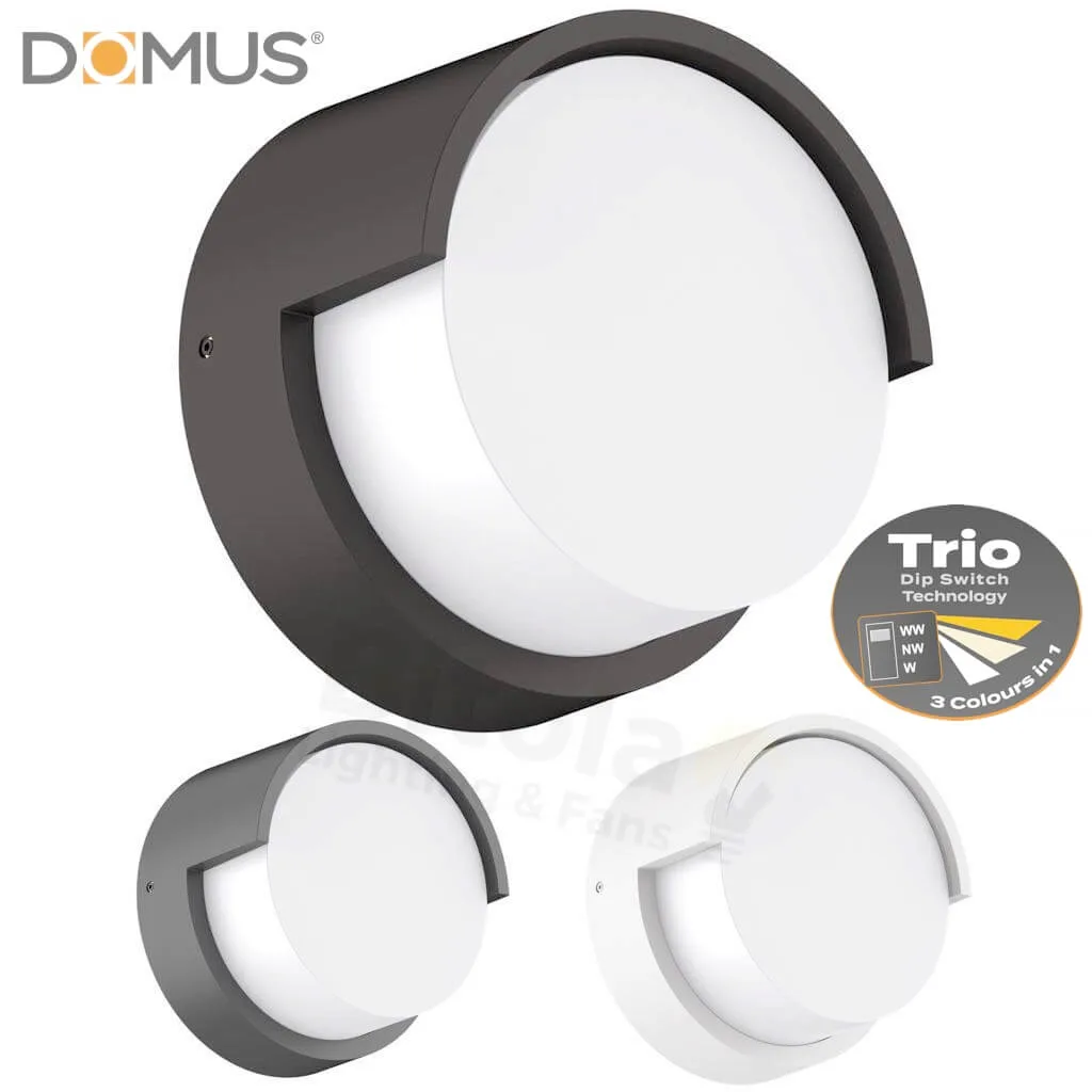 Domus Livi 8 Indoor / Outdoor IP65 8w LED Wall Sconce / Bunker Light