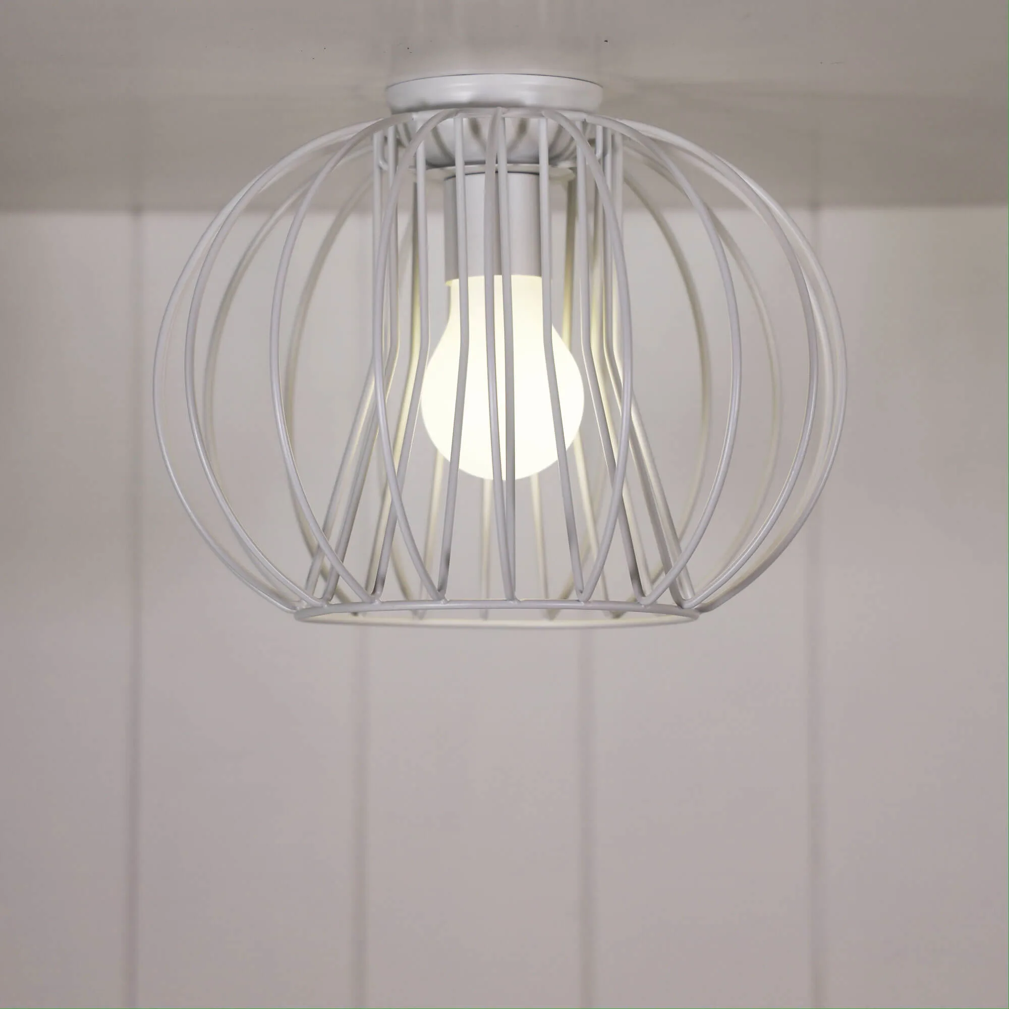 Oriel Malo 25cm White DIY Ceiling Batten Fix Light Shade