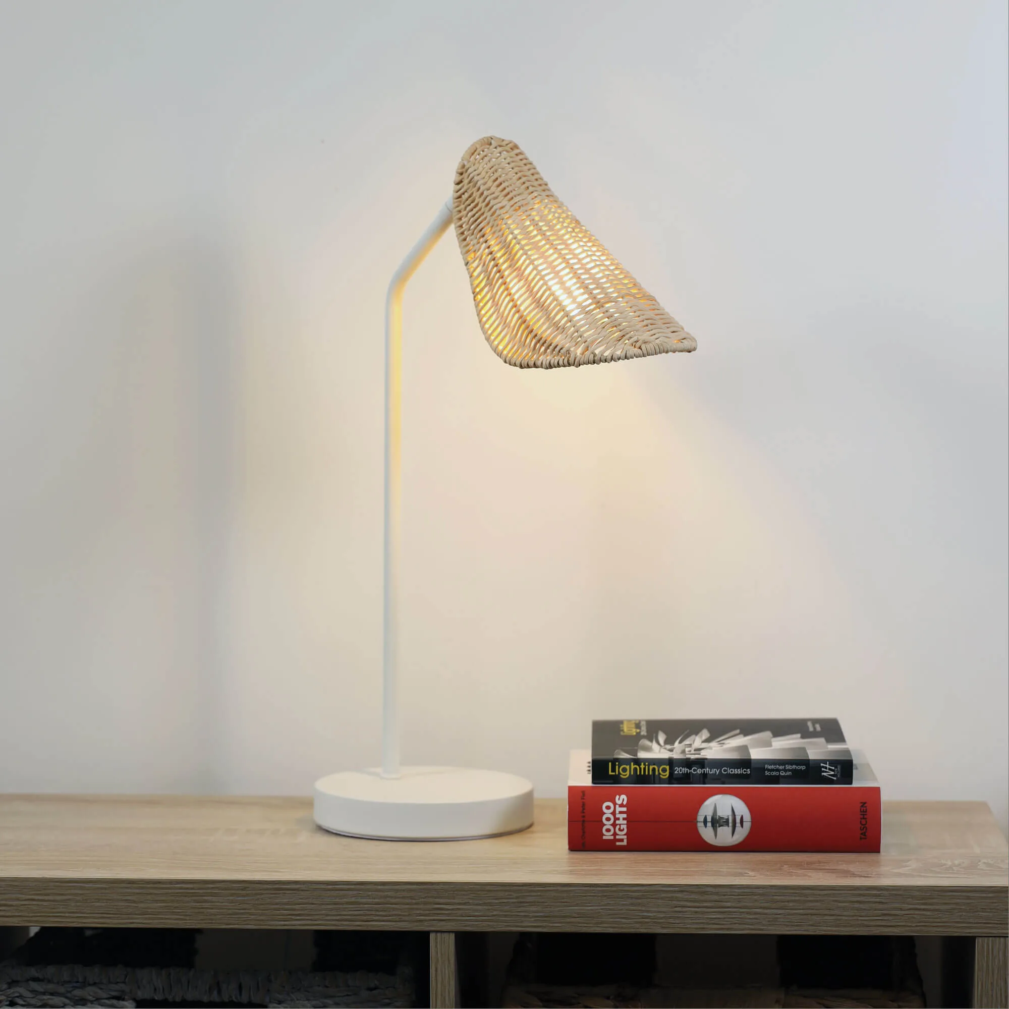 Oriel Malta Natural Woven Rattan Table Lamp