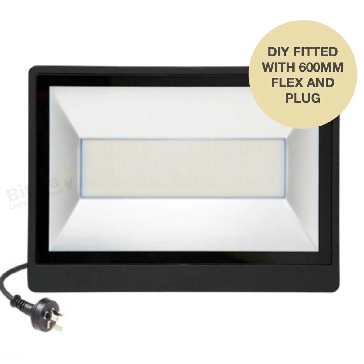 Martec Guard 100w LED Tri-Colour Outdoor DIY Floodlight with Plug