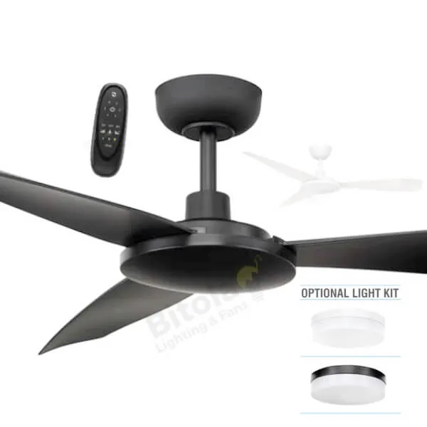 Brilliant Mascot 58" ABS DC Ceiling Fan with Remote - Optional LED Light