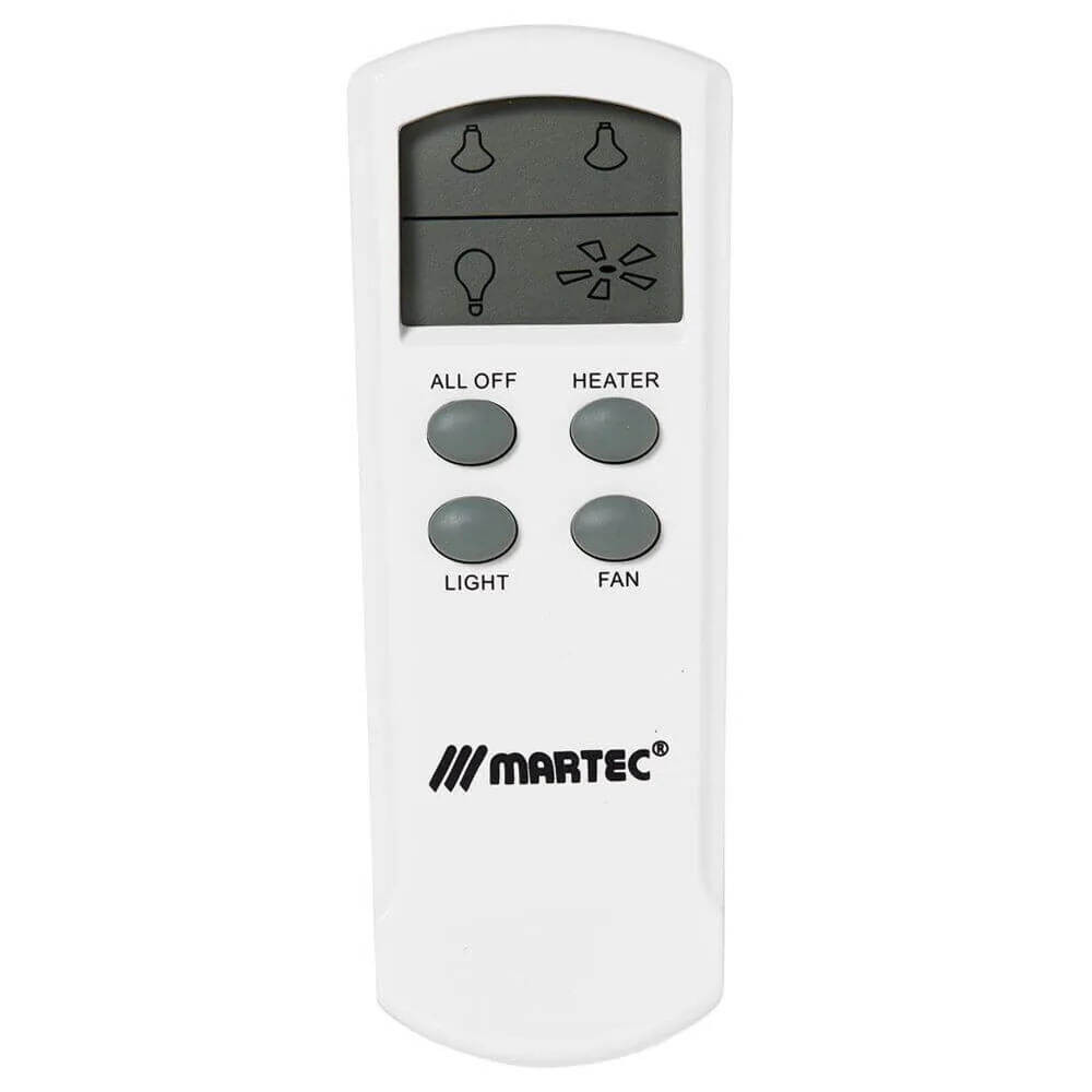 Martec MBHREM LCD Remote Control Kit for 3-in-1 Bathroom Heater / Light / Exhaust Fans