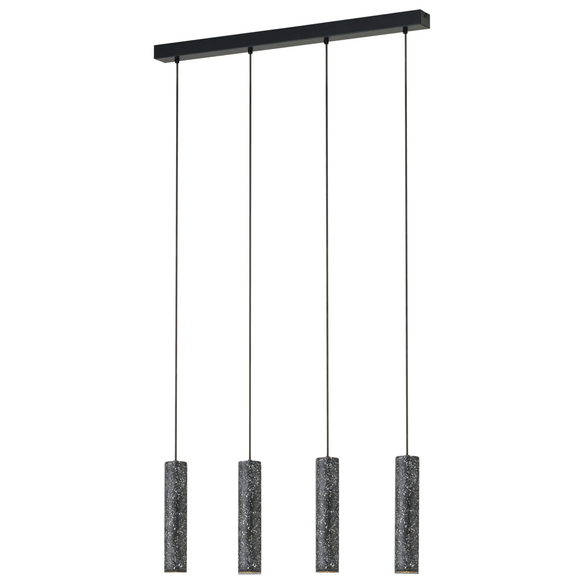 Eglo Mentalona Black Terrazzo 4 Light Bar Ceiling Pendant