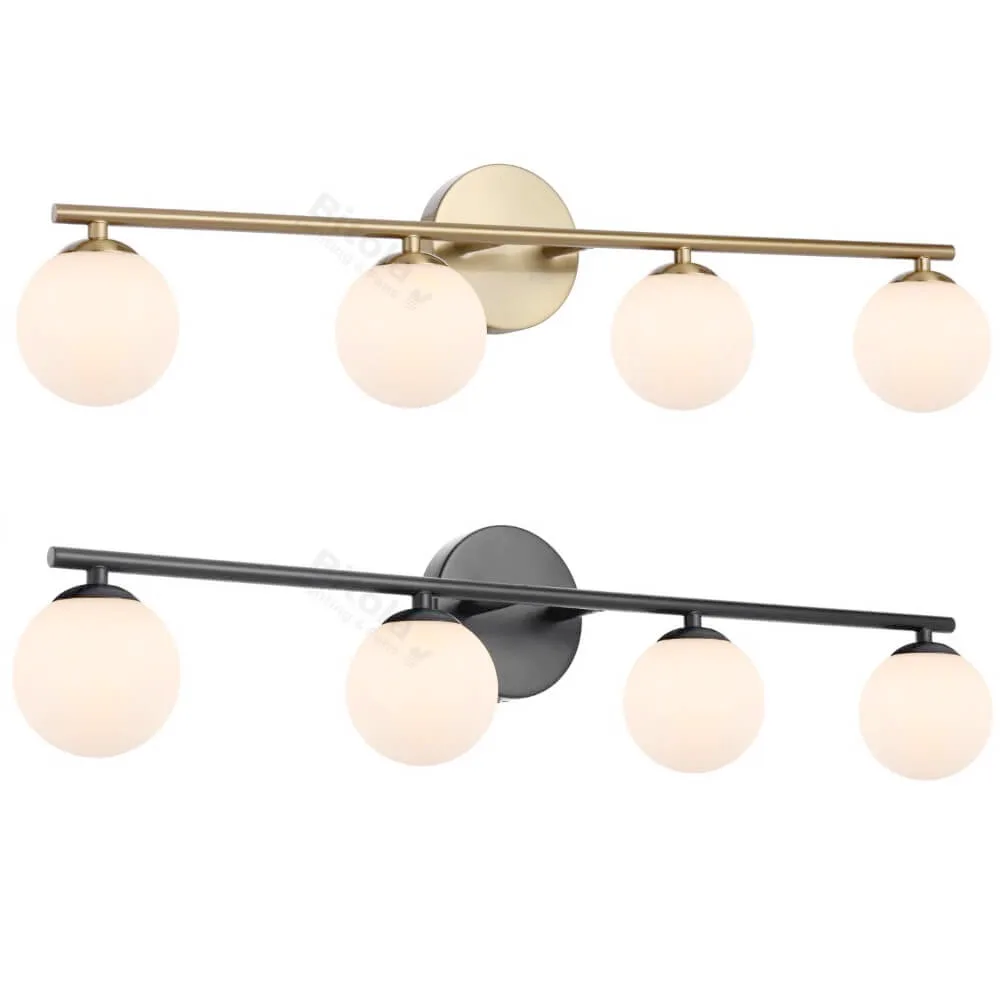 Telbix Moran 4 Light Hollywood Style Bathroom Vanity Wall Lamp - IP44