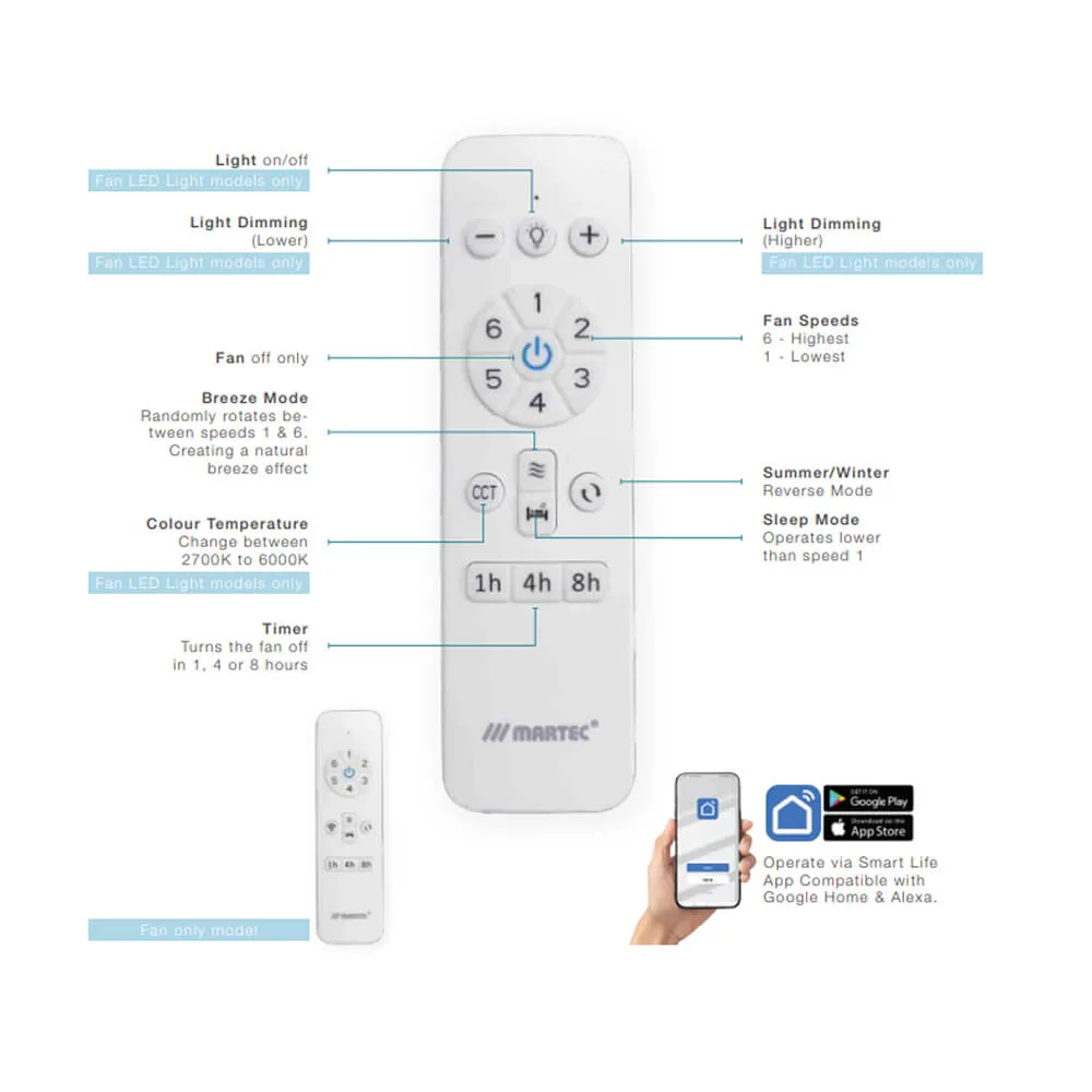 Martec Wifi DC Remote