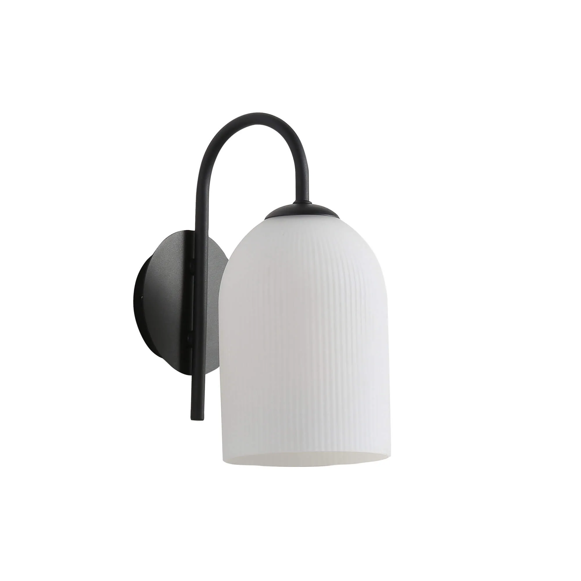 Oriel Arley Wall Light Black