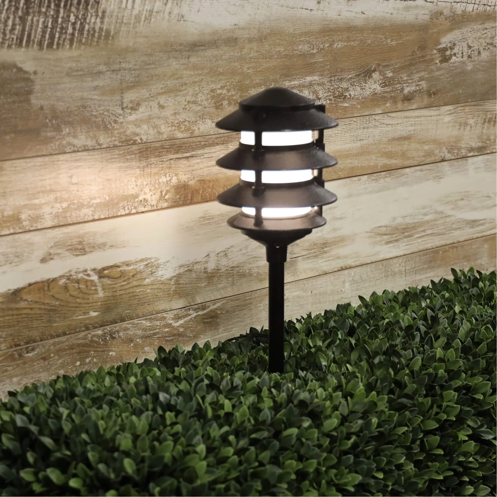 Oriel Pavillion Three Tier DIY 12v Low Voltage Garden Pathway Spike Light