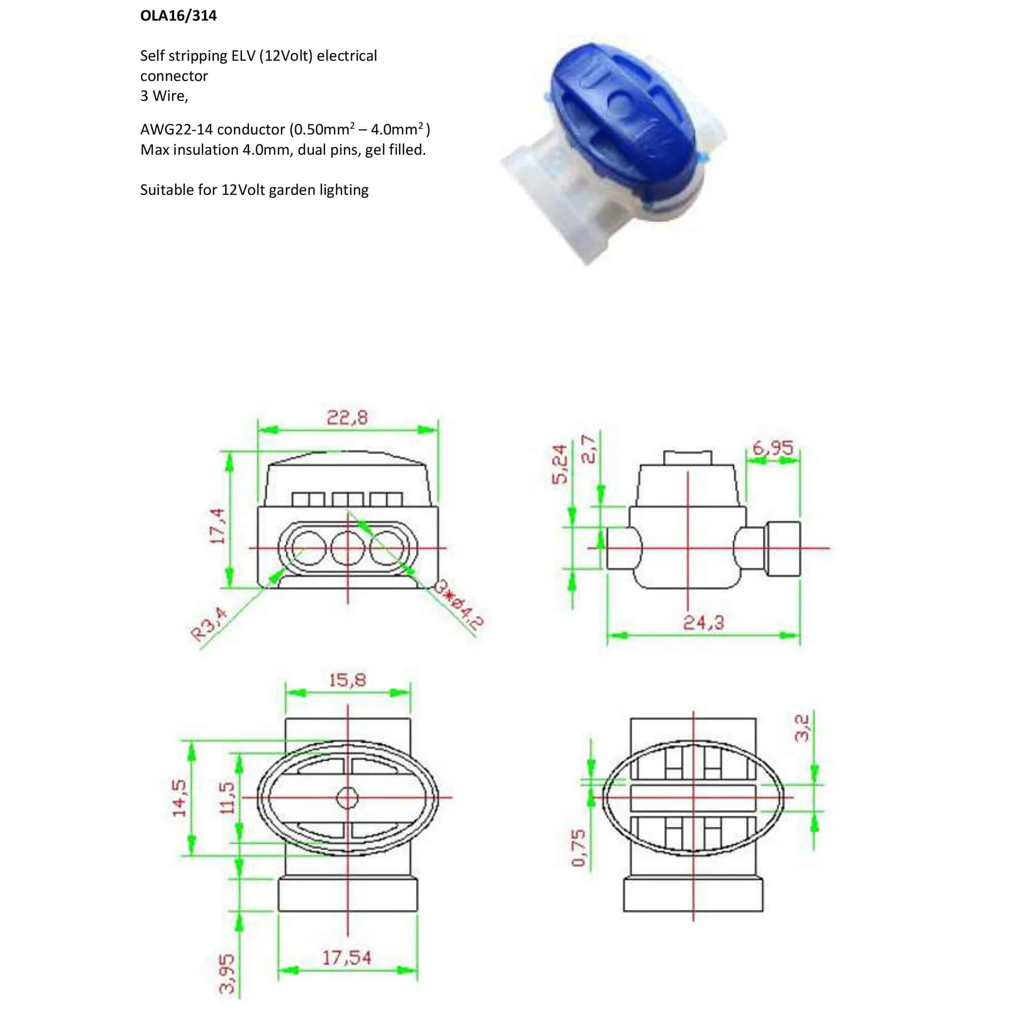 Oriel Gel Connector